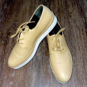 EUC Via Spiga Taj Leather Platform Derby Size 37